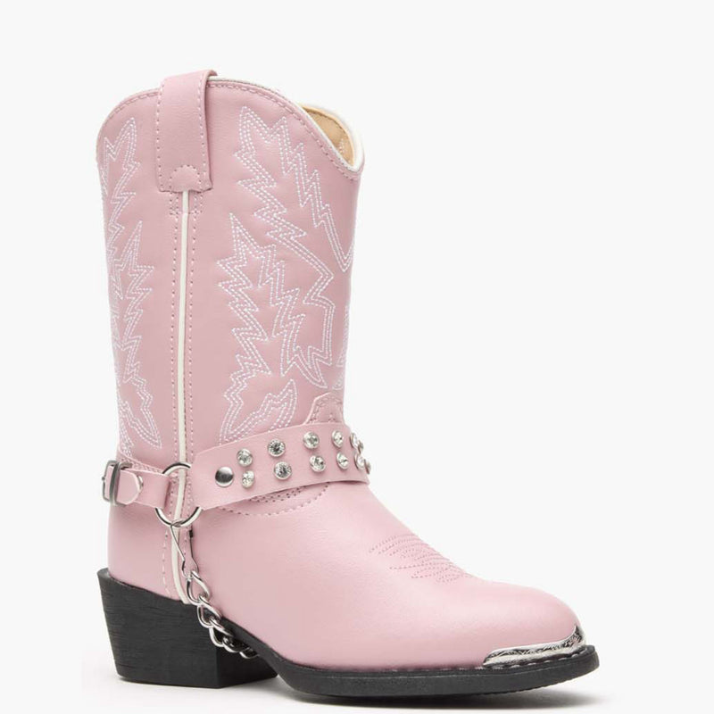 Lil' Durango® Little Kid Pink Rhinestone Western Boot - main