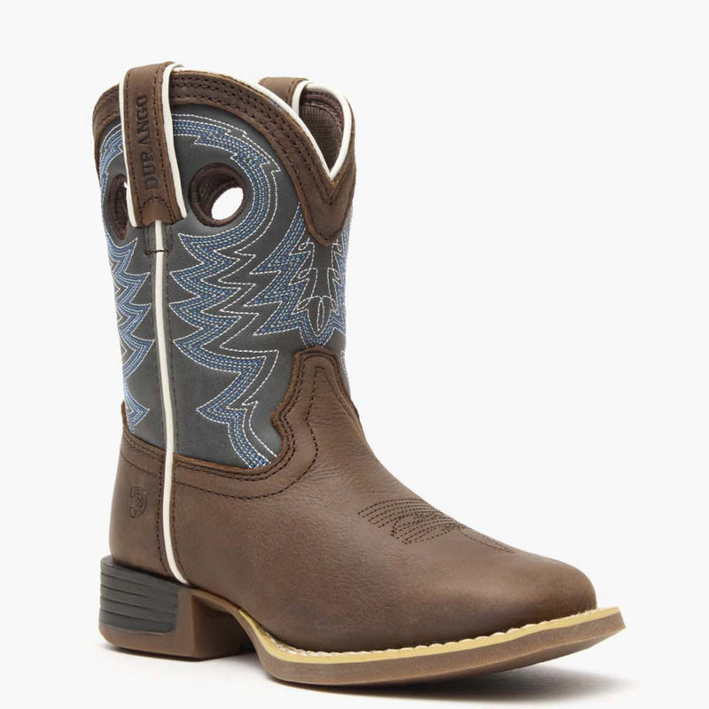 Durango® Lil' Rebel Pro Little Kid's Blue Western Boots - main