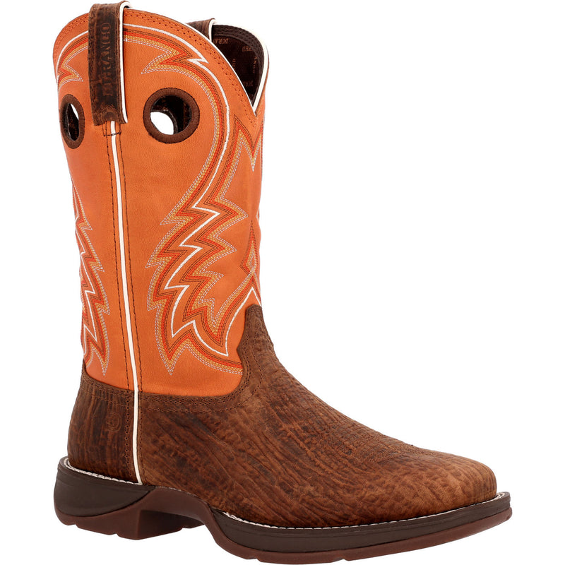 Rebel™ by Durango® Cedar Bark and Monarch Orange Western Boot - main