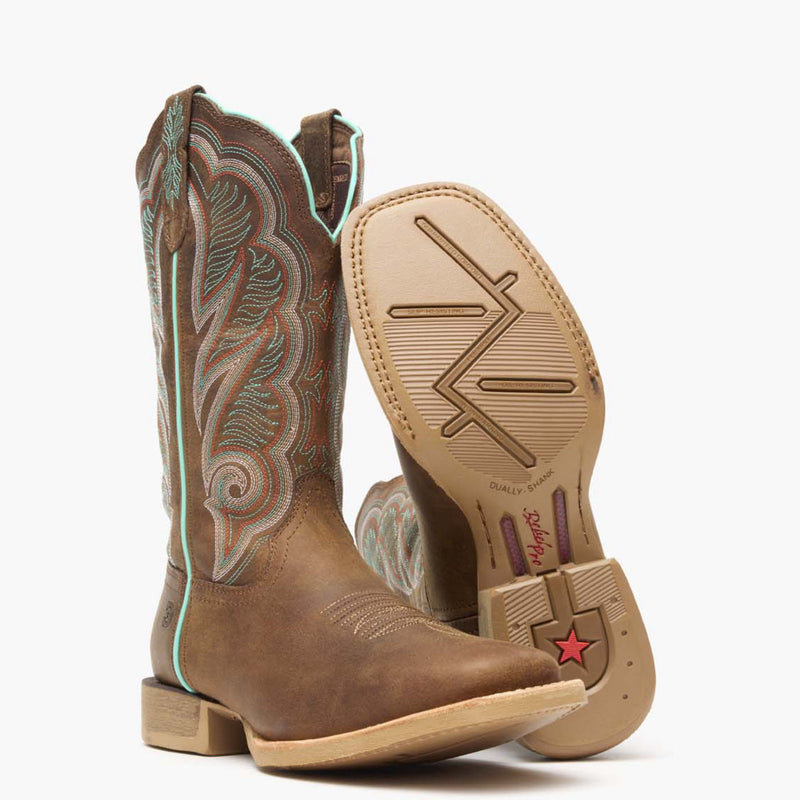 Durango® Lady Rebel Pro™ Women's Juniper Brown Western Boot - outsole