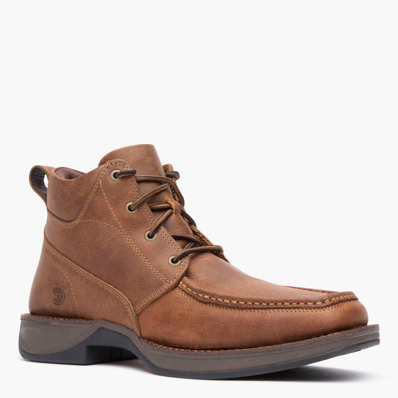 Front view of Durango® men’s 5 ½” Mustang Brown Red Dirt Rebel™ Ultra-Lite Lacer