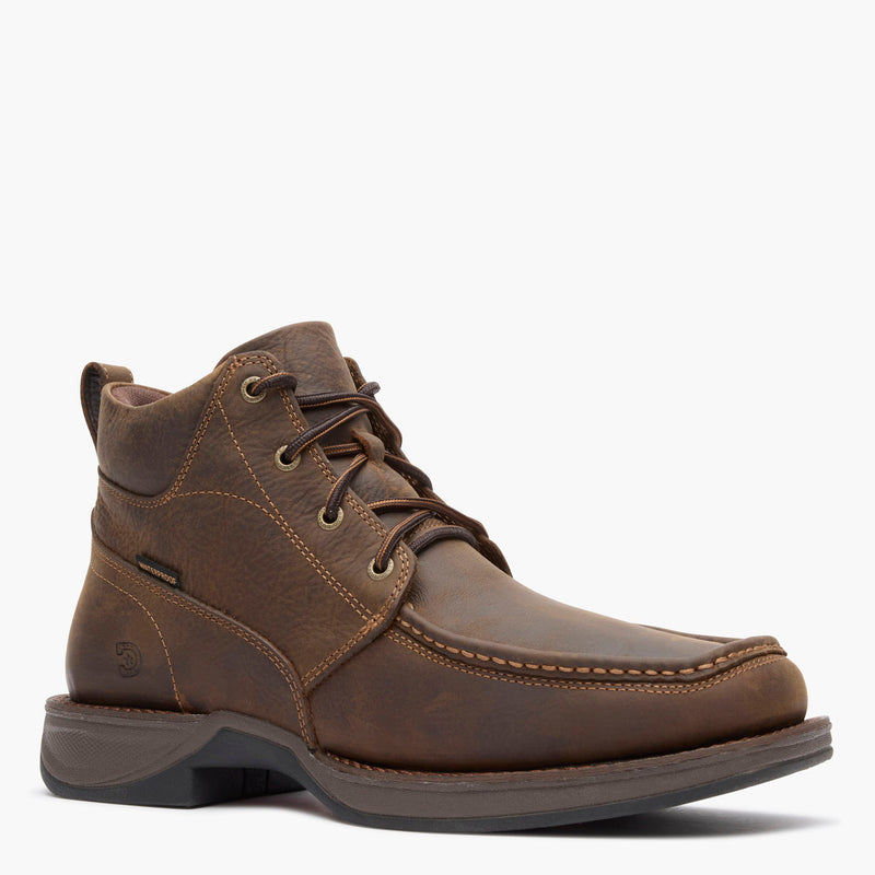 Front view of Durango® men’s 5 ½” Dark Earth Waterproof Red Dirt Rebel™ Ultra-Lite Lacer