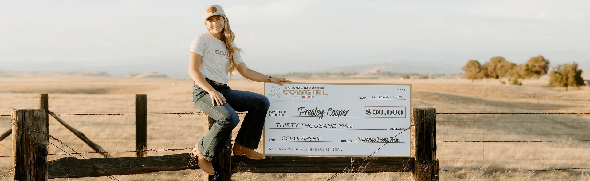 Presley Cooper Awarded the 2026 National Day of the Cowgirl Scholarship