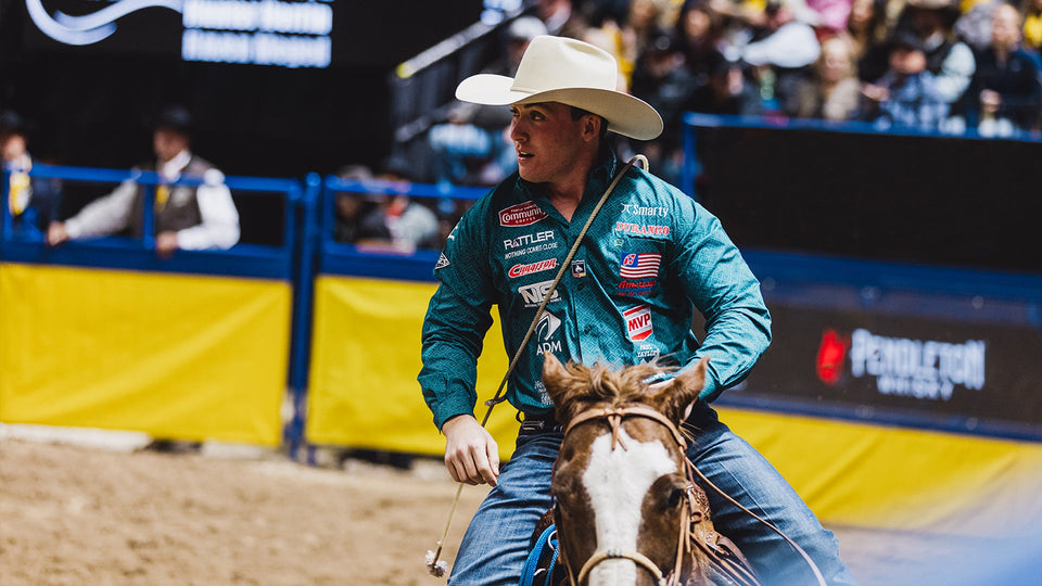 Riley Webb, Tie-Down Roper, at the NFR