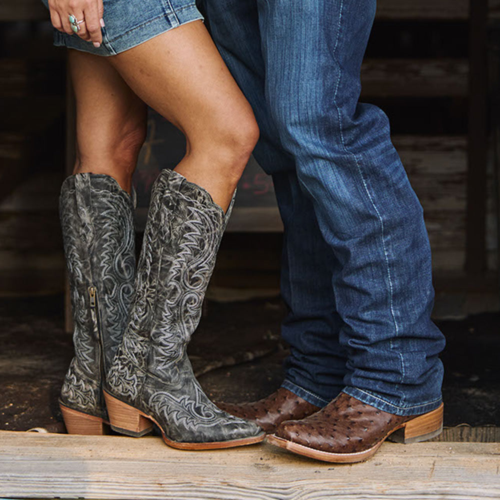 couple wearing durango boots