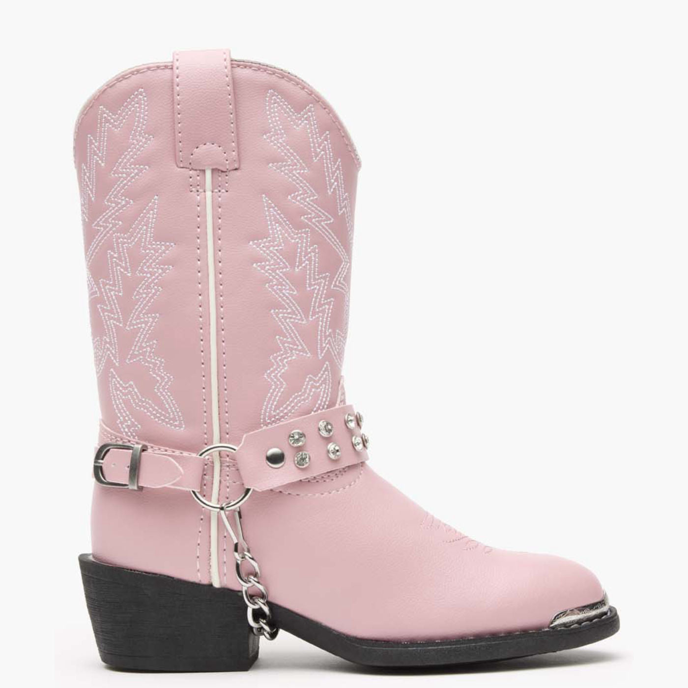 Lil' Durango® Little Kid Pink Rhinestone Western Boot - profile