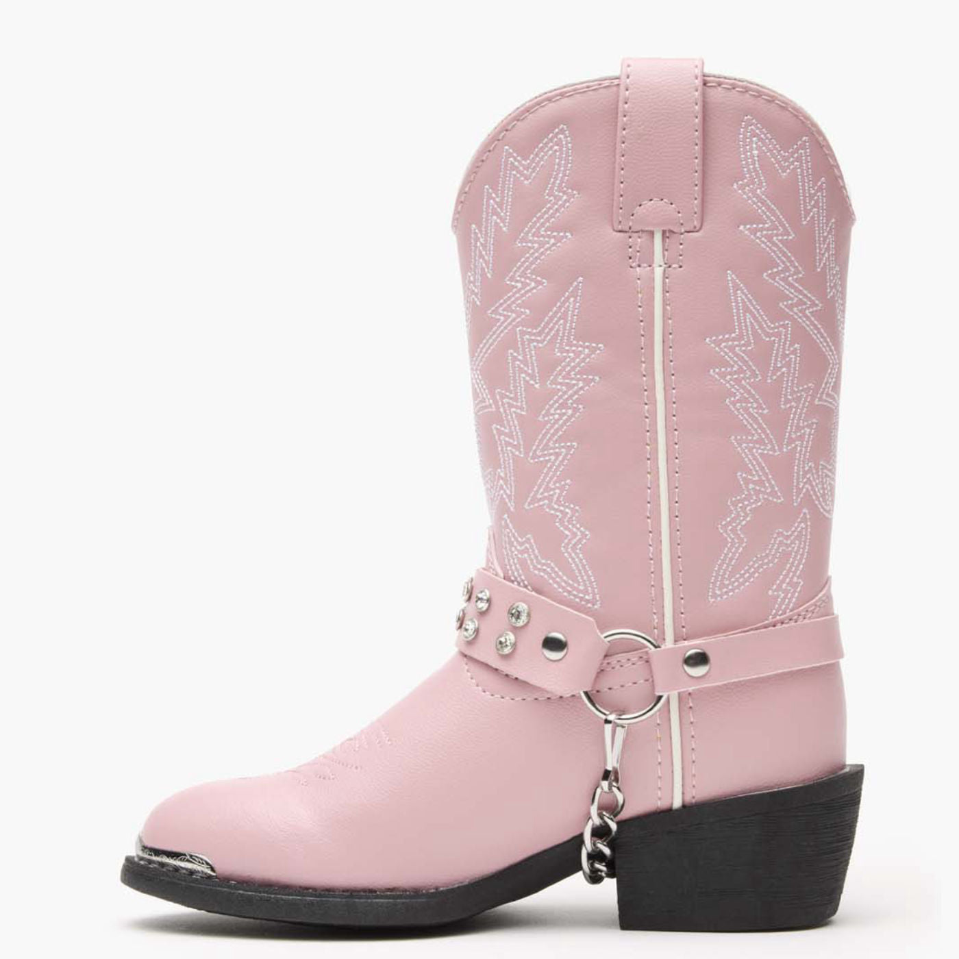 Lil' Durango® Little Kid Pink Rhinestone Western Boot - profile