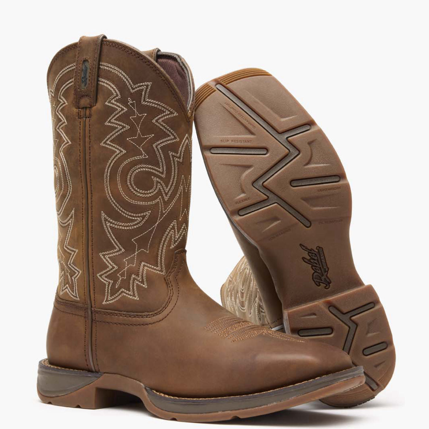Rebel by Durango® Steel Toe Pull-On Western Boot - outsole
