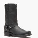 Front view of Durango Harness black leather moto boot