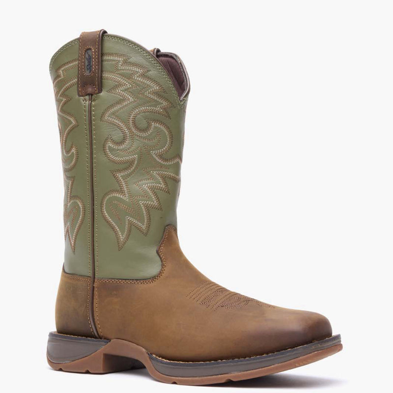 Rebel by Durango® Coffee & Cactus Pull-On Western Boot - main