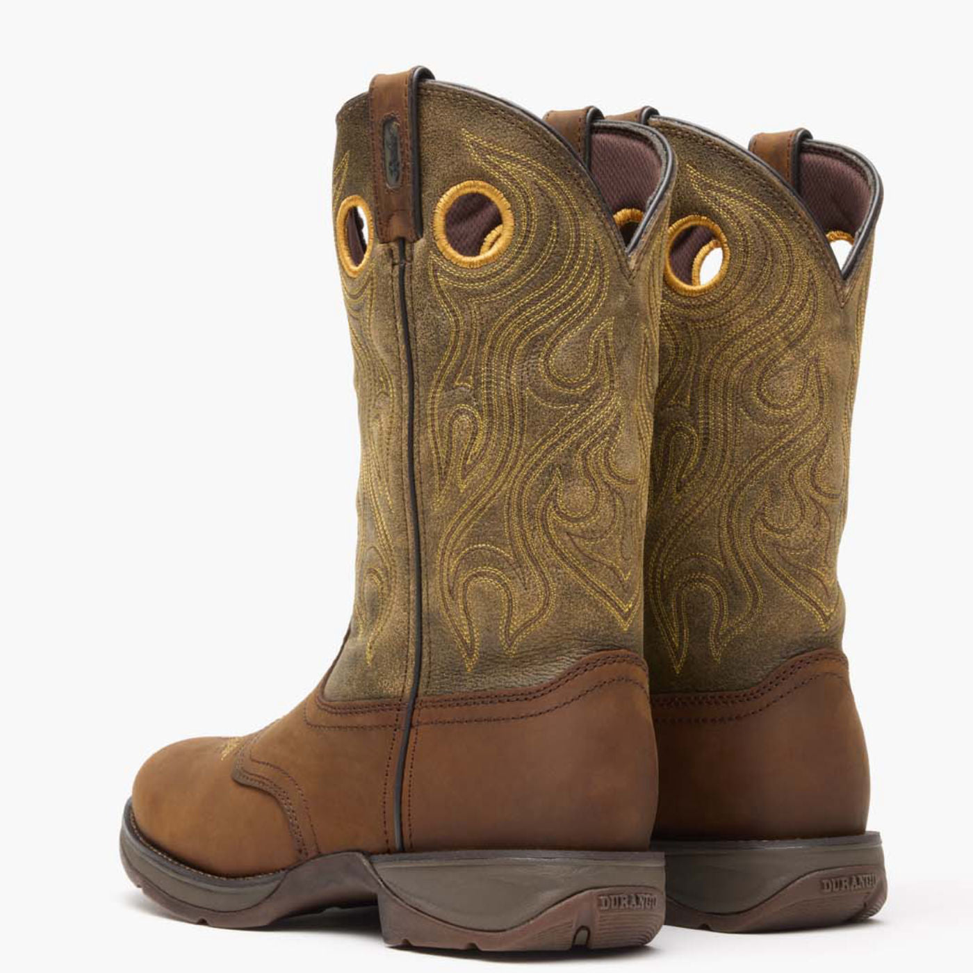 Rebel by Durango® Brown Saddle Western Boot - back