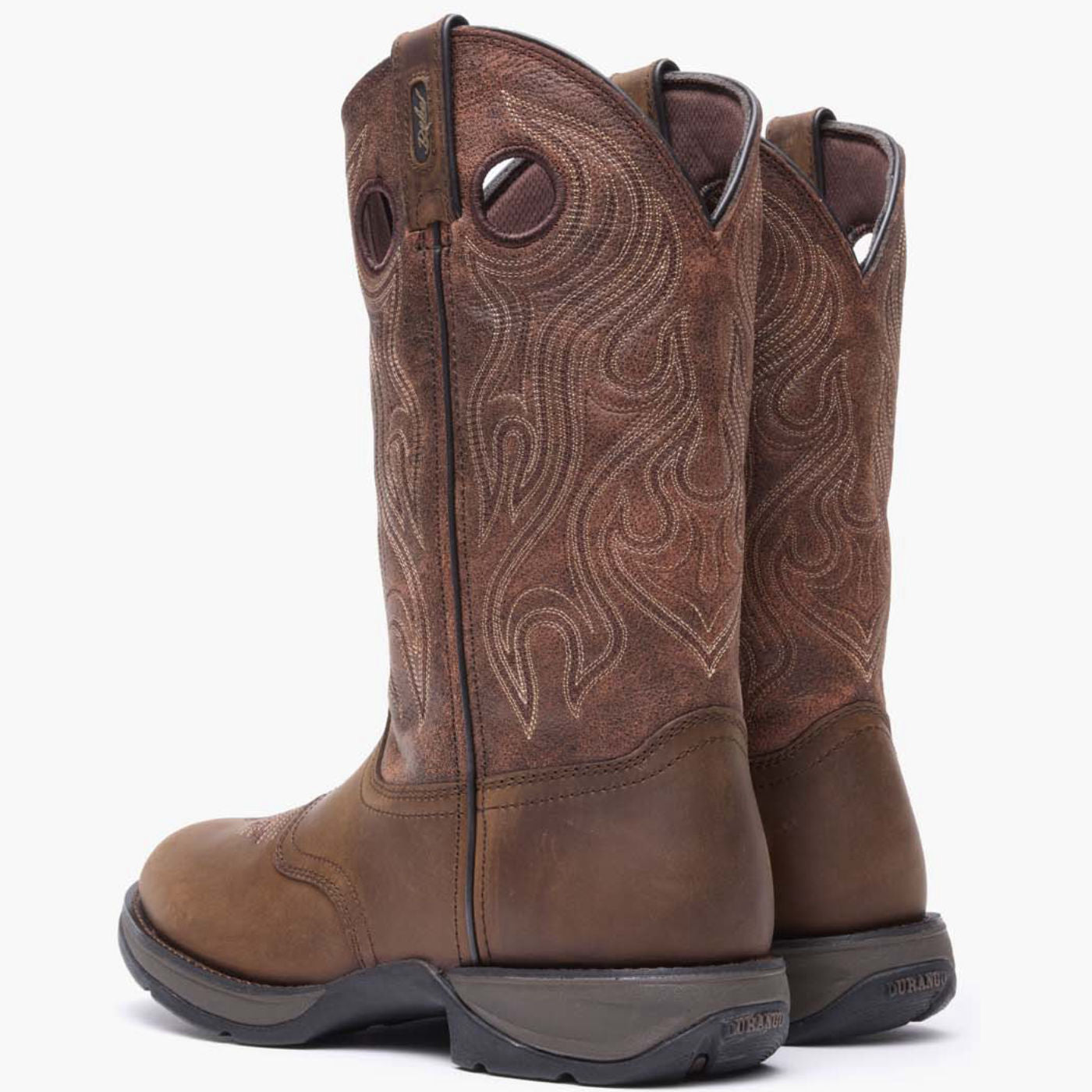 Rebel by Durango® Brown Saddle Western Boot - back