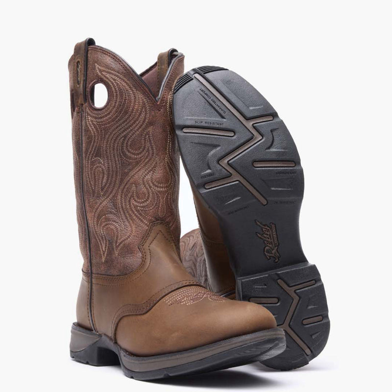 Rebel by Durango® Brown Saddle Western Boot - outsole