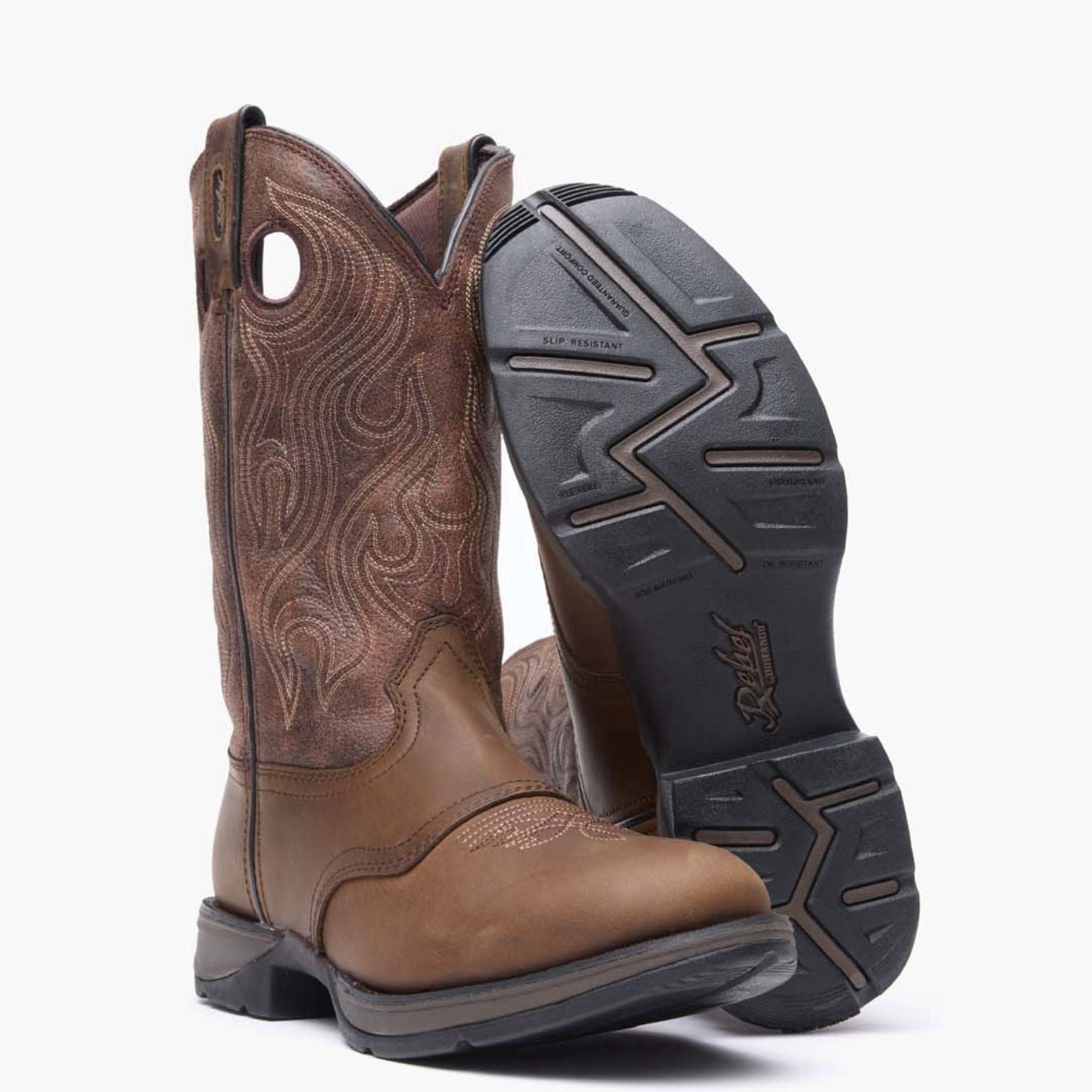 Rebel by Durango® Brown Saddle Western Boot - outsole
