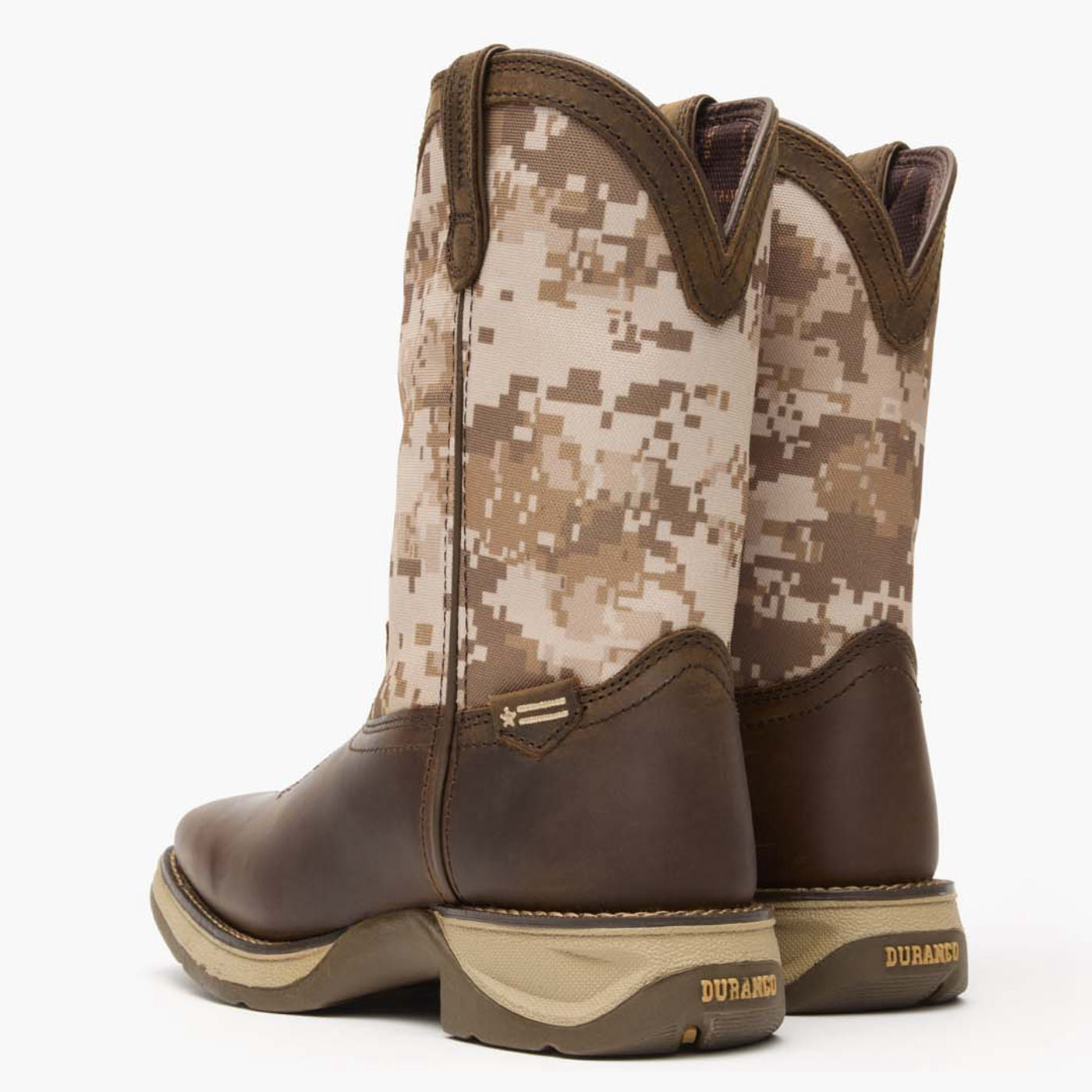 Lil' Rebel by Durango® Big Kids Desert Camo Western Boot - back