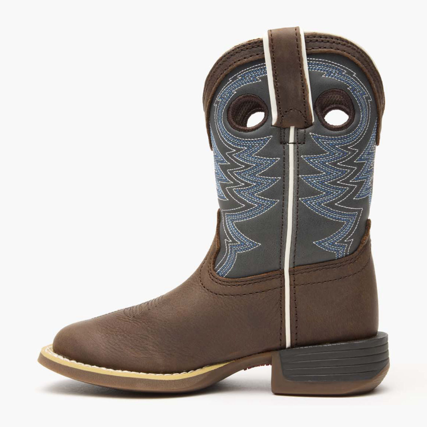 Durango® Lil' Rebel Pro™ Big Kid's Blue Western Boot - profile