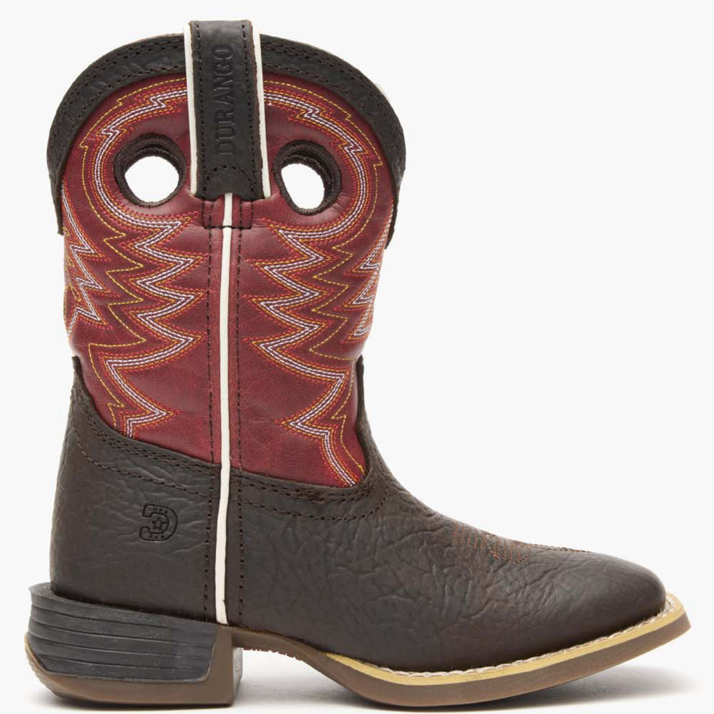 Durango® Lil' Rebel Pro Little Kid's Red Western Boot - profile