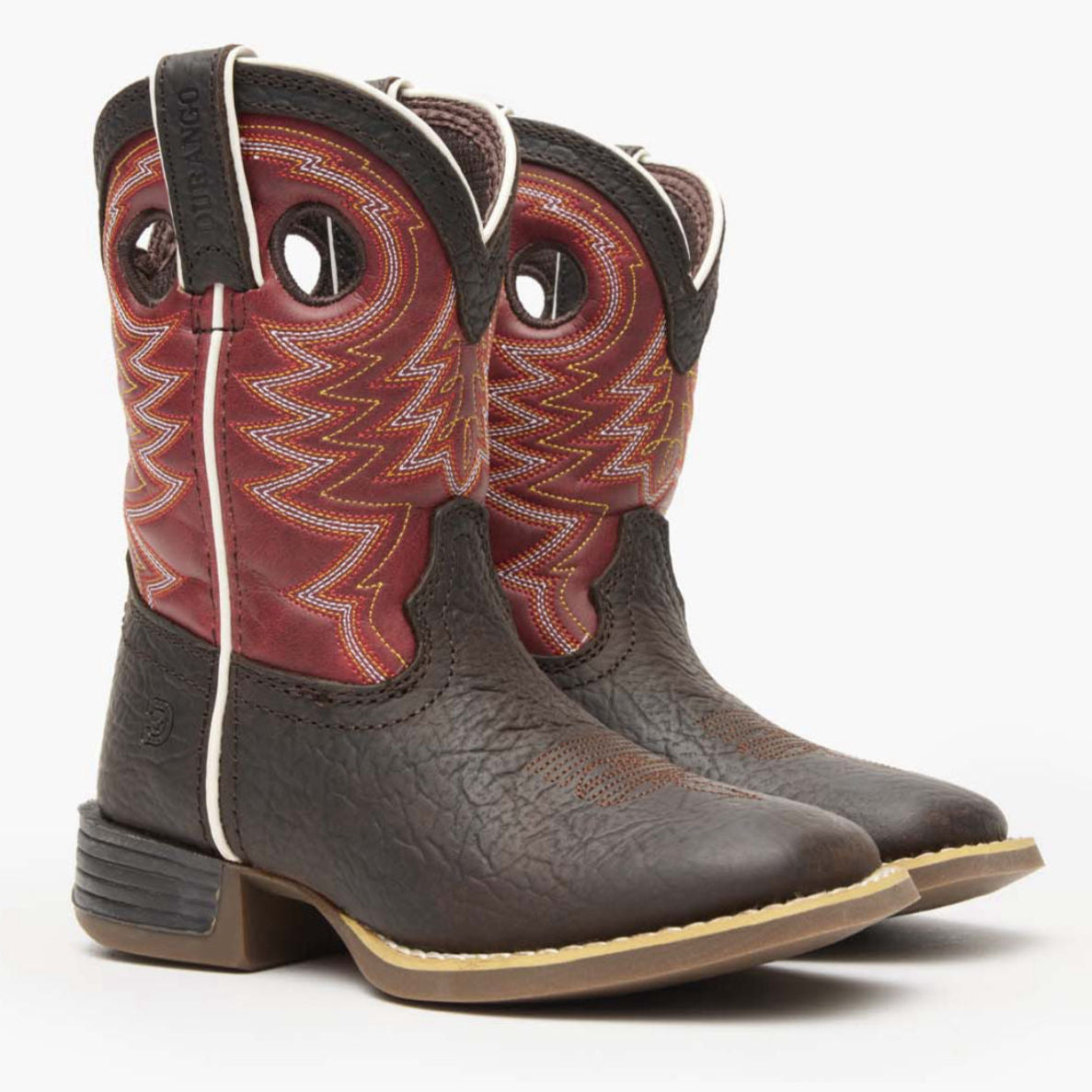 Durango® Lil' Rebel Pro Big Kid's Red Western Boot - 12