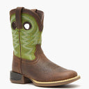 Durango® Lil' Rebel Pro Big Kid's Lime Western Boot - main
