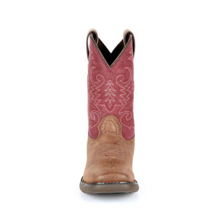 Lil' Durango® Big Kids' Briar Red Western Boot