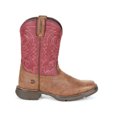 Lil' Durango® Big Kids' Briar Red Western Boot