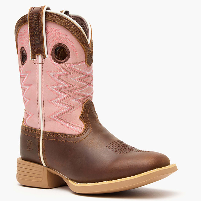 Lil' Rebel™ by Durango® Big Kids' Dark Chestnut Bubblegum Western Boot - main