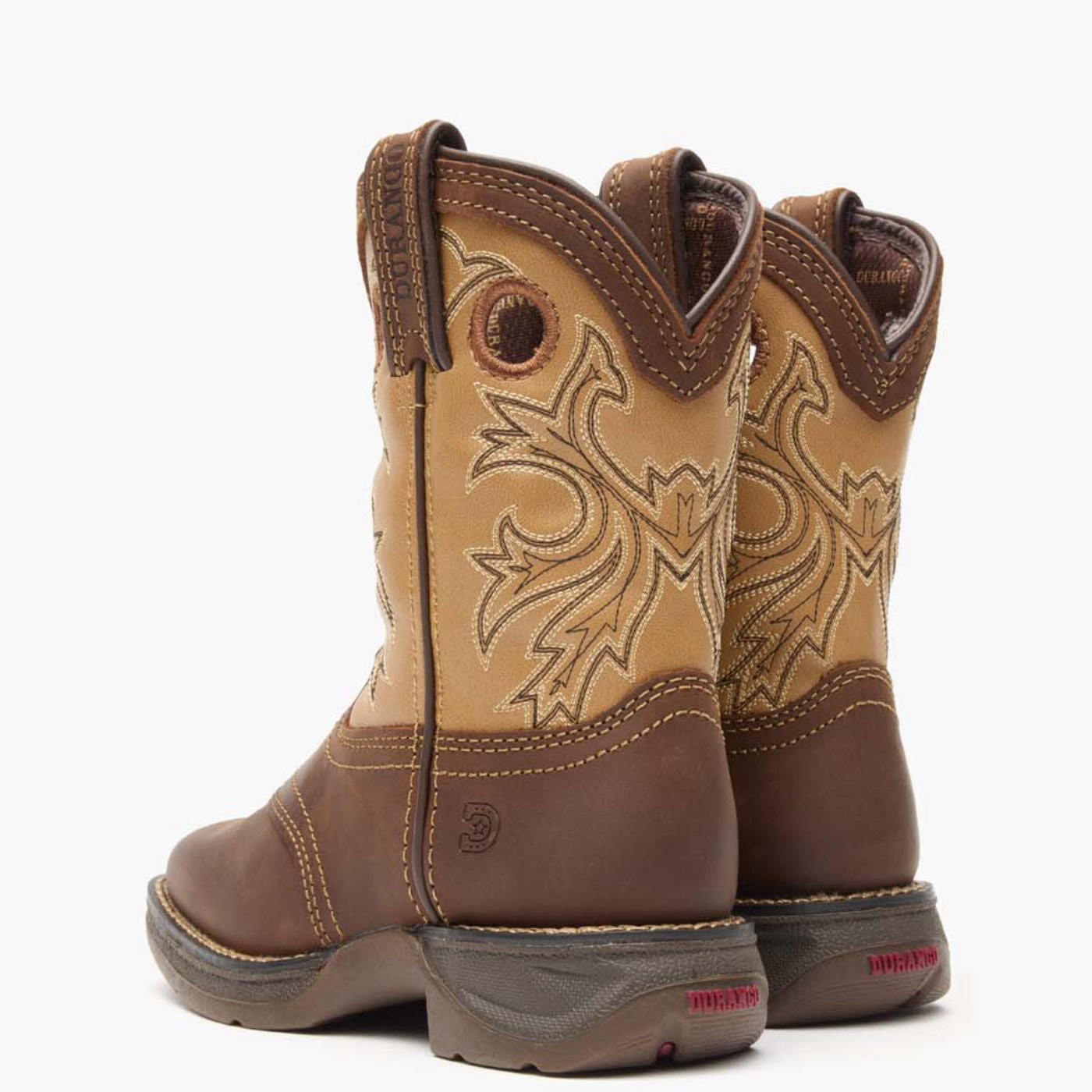 Lil' Rebel™ by Durango® Little Kids' Brown Tan Western Boot - back