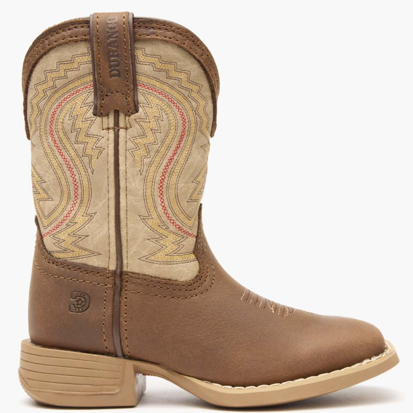 Durango® Lil' Rebel Pro™ Little Kids' Coffee and Bone Western Boot - profile