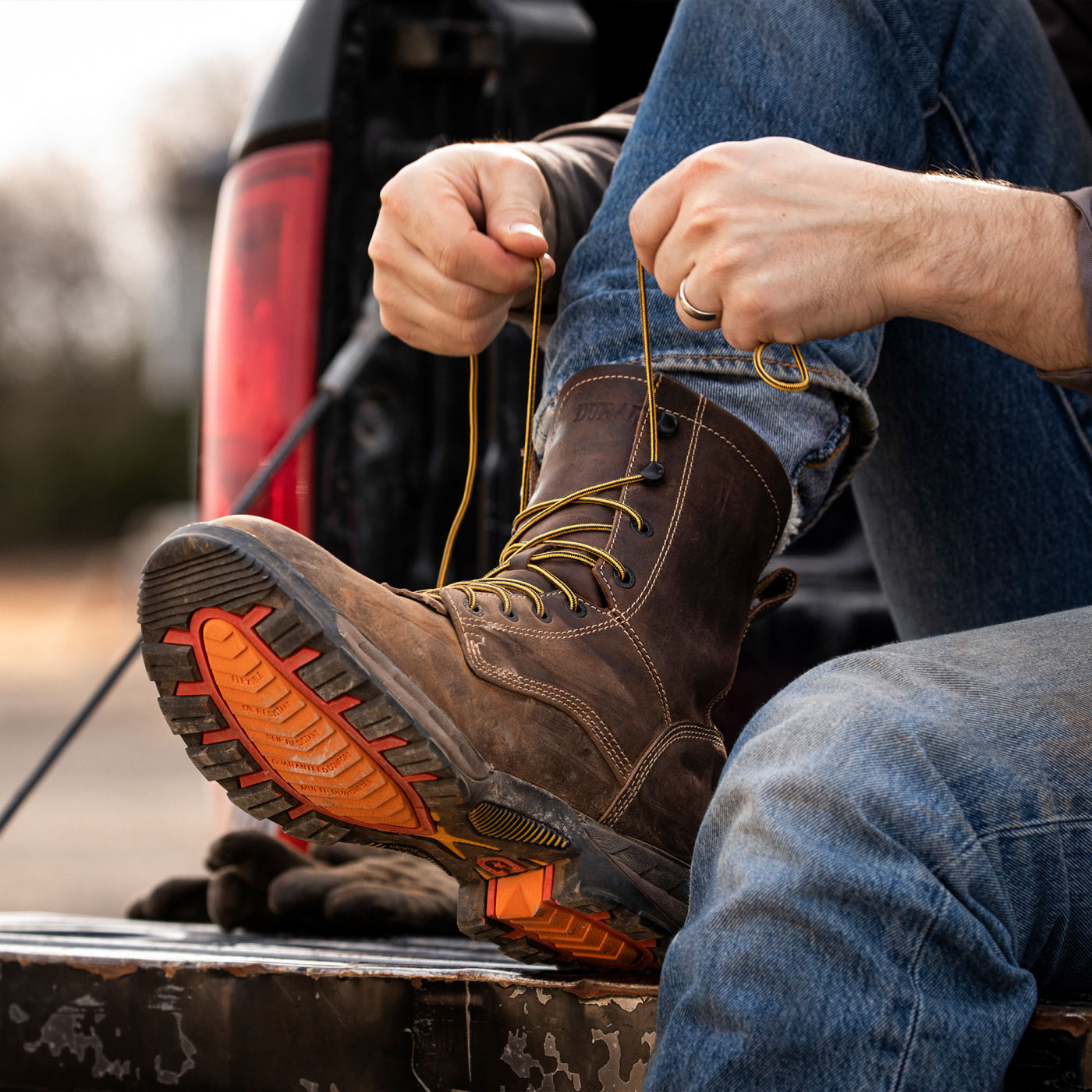 Durango® Maverick XP™ Waterproof Steel Toe Lace Up Boot - lifestyle