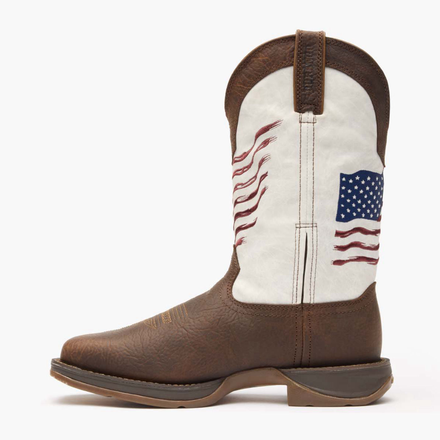 Rebel by Durango® Distressed Flag Embroidery Western Boot - profile