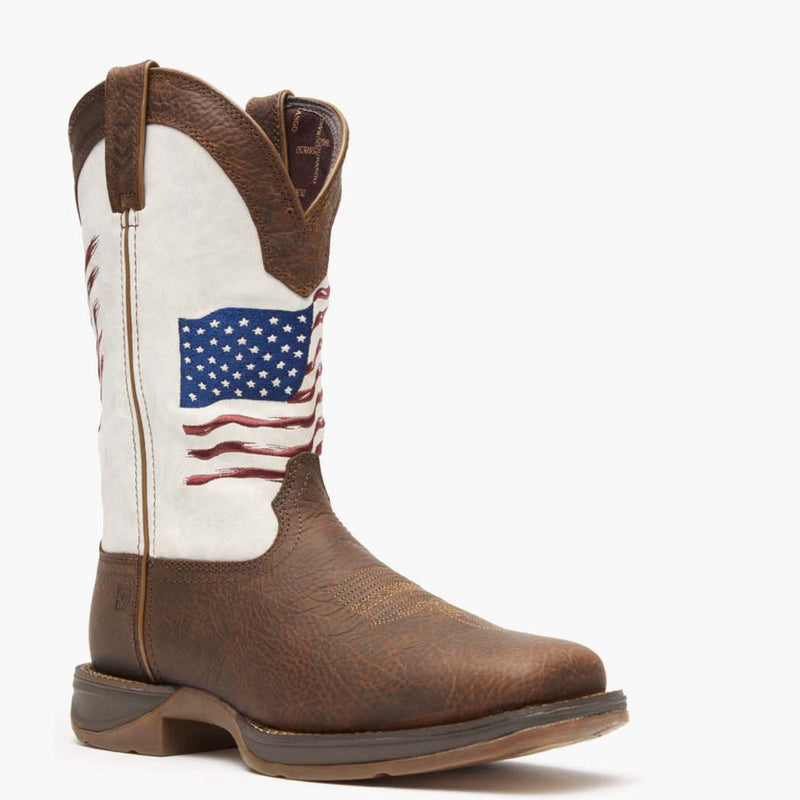Rebel by Durango® Distressed Flag Embroidery Western Boot - main