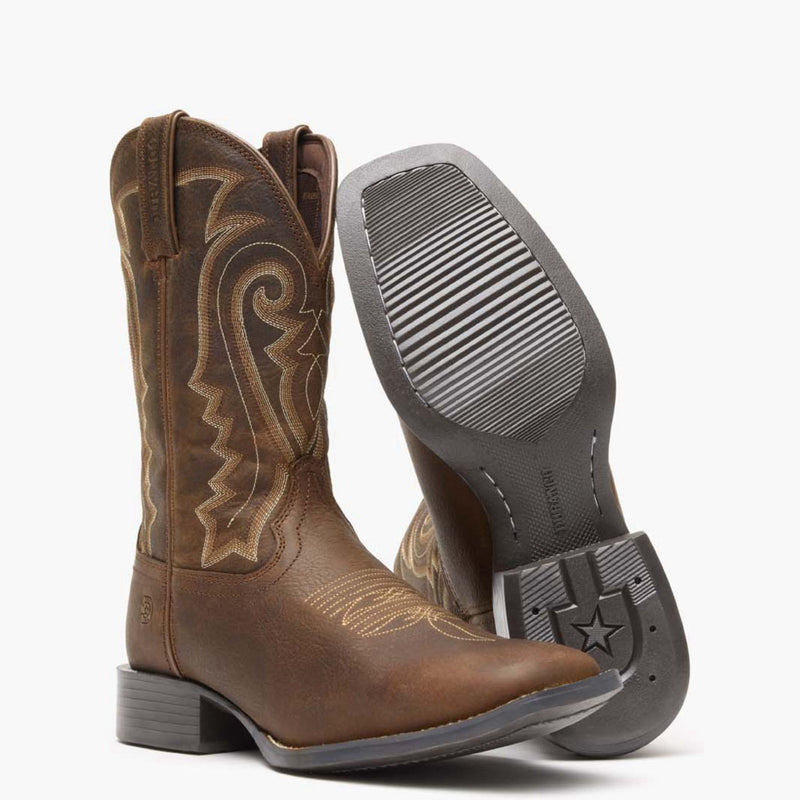 Durango Western Cowboy Boots Brown Leather Mid Calf Pointy Toe Size 8.5M Durango Western Cowboy Boots Brown Leather Mid Calf Pointy Toe Size 8.5M