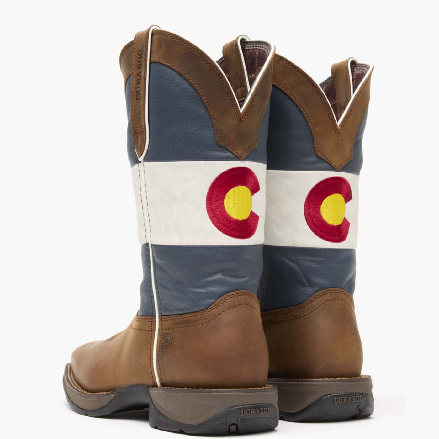 Rebel by Durango® Colorado Flag Western Boot - back