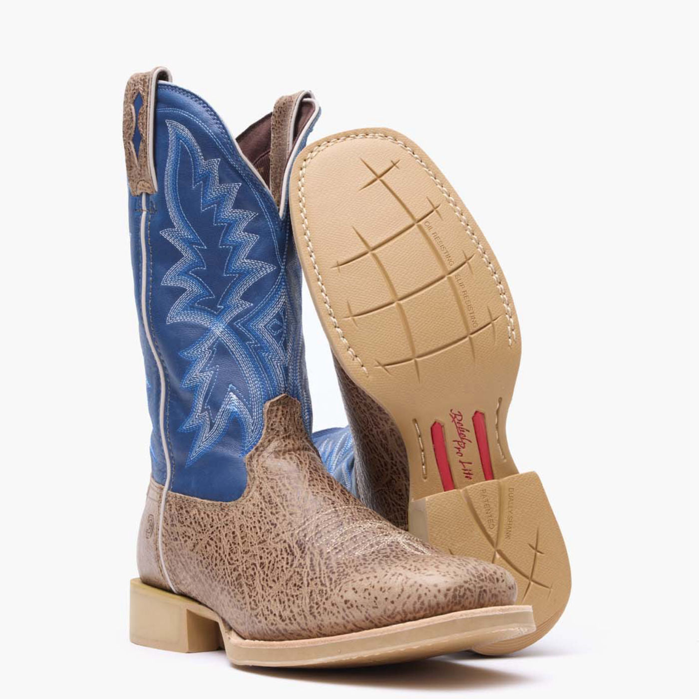 Durango® Rebel Pro Lite Weathered Grey & Denim Blue Western Boot - outsole