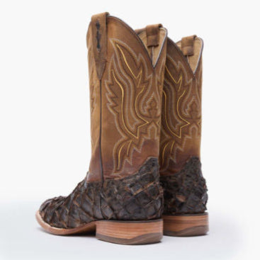 Durango® Premium Exotics Dark Brown Pirarucu Western Boot