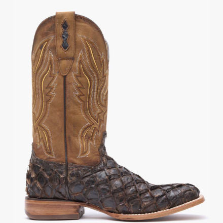 Durango® Premium Exotics Dark Brown Pirarucu Western Boot