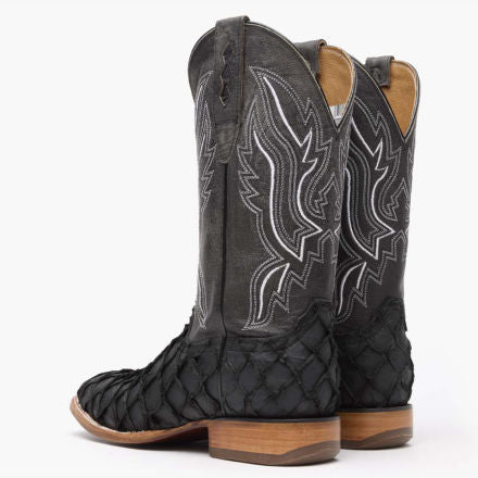 Durango® Premium Exotics Matte Black Pirarucu Western Boot
