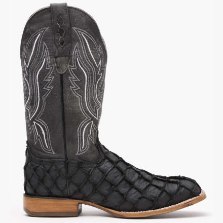 Durango® Premium Exotics Matte Black Pirarucu Western Boot