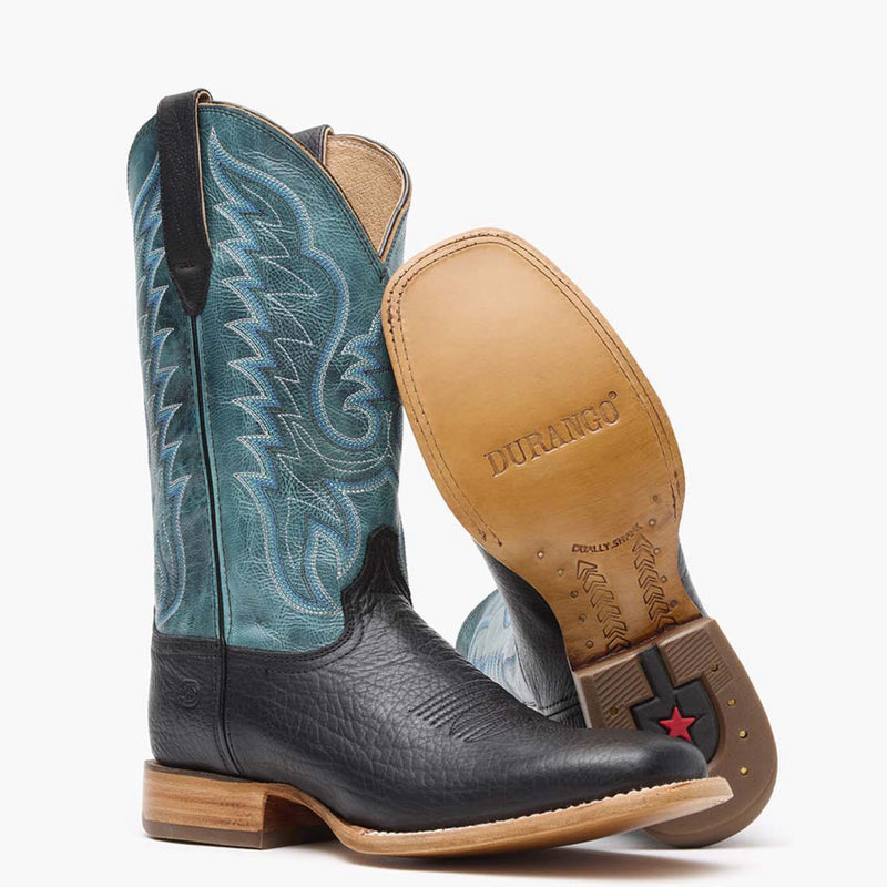 Durango® Arena Pro™ Black and Blue Lagoon Western Boot - outsole