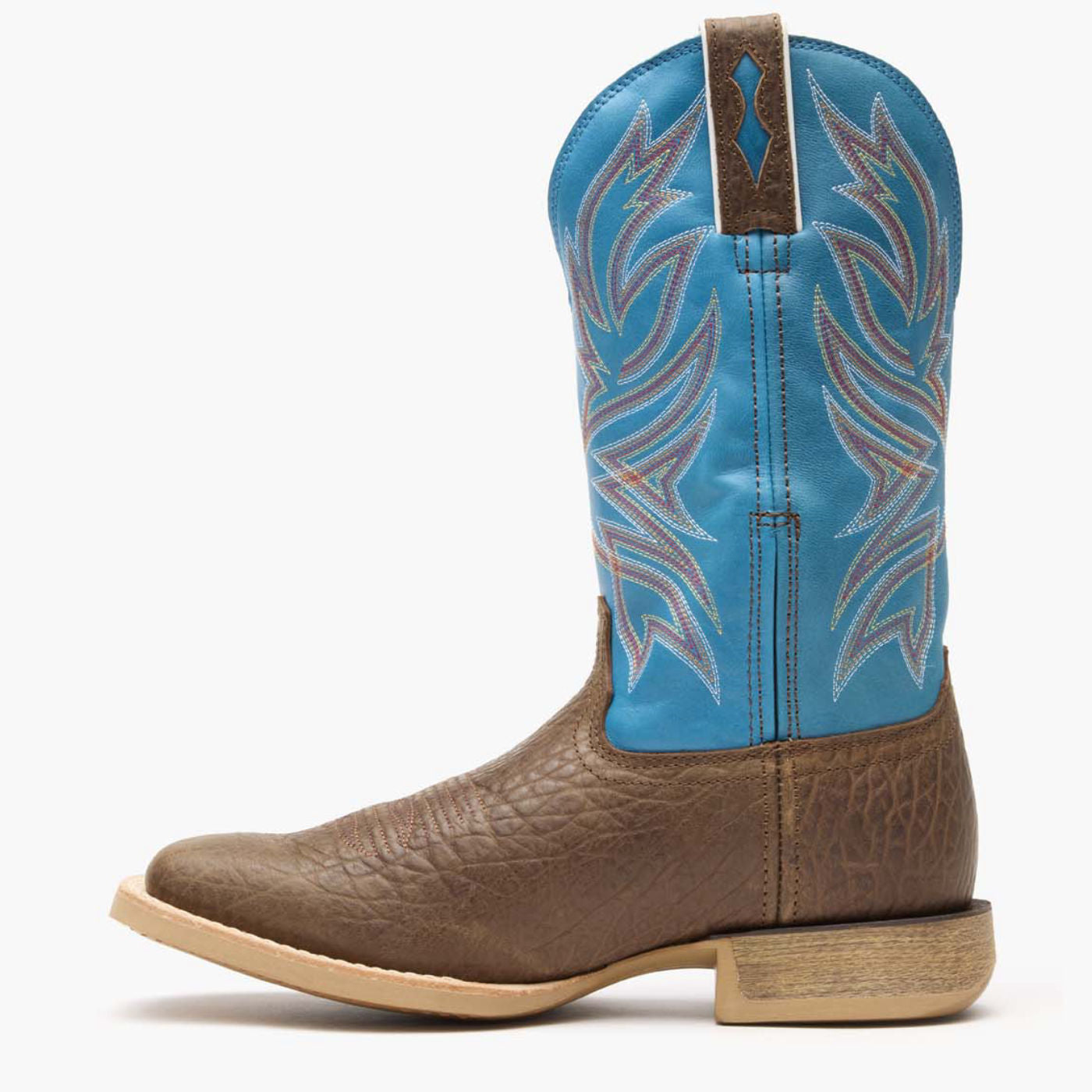 Durango® Rebel Pro™ Bay Brown and Brilliant Blue Western Boot - profile