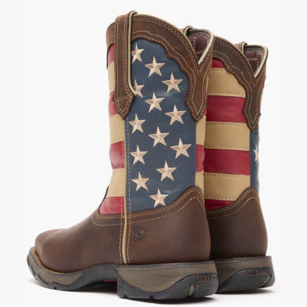 Lady Rebel Work by Durango® Steel Toe Patriotic Flag Work Boot