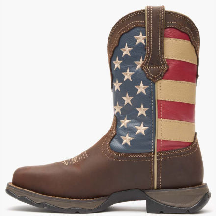 Lady Rebel Work by Durango® Steel Toe Patriotic Flag Work Boot