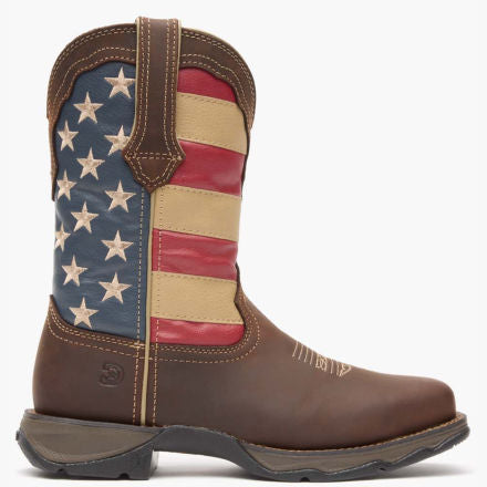 Lady Rebel Work by Durango® Steel Toe Patriotic Flag Work Boot