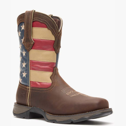 Lady Rebel Work by Durango® Steel Toe Patriotic Flag Work Boot