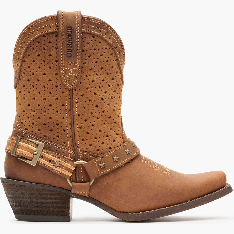 Crush by Durango® Women's Brown Ventilated Shortie Boot - profile