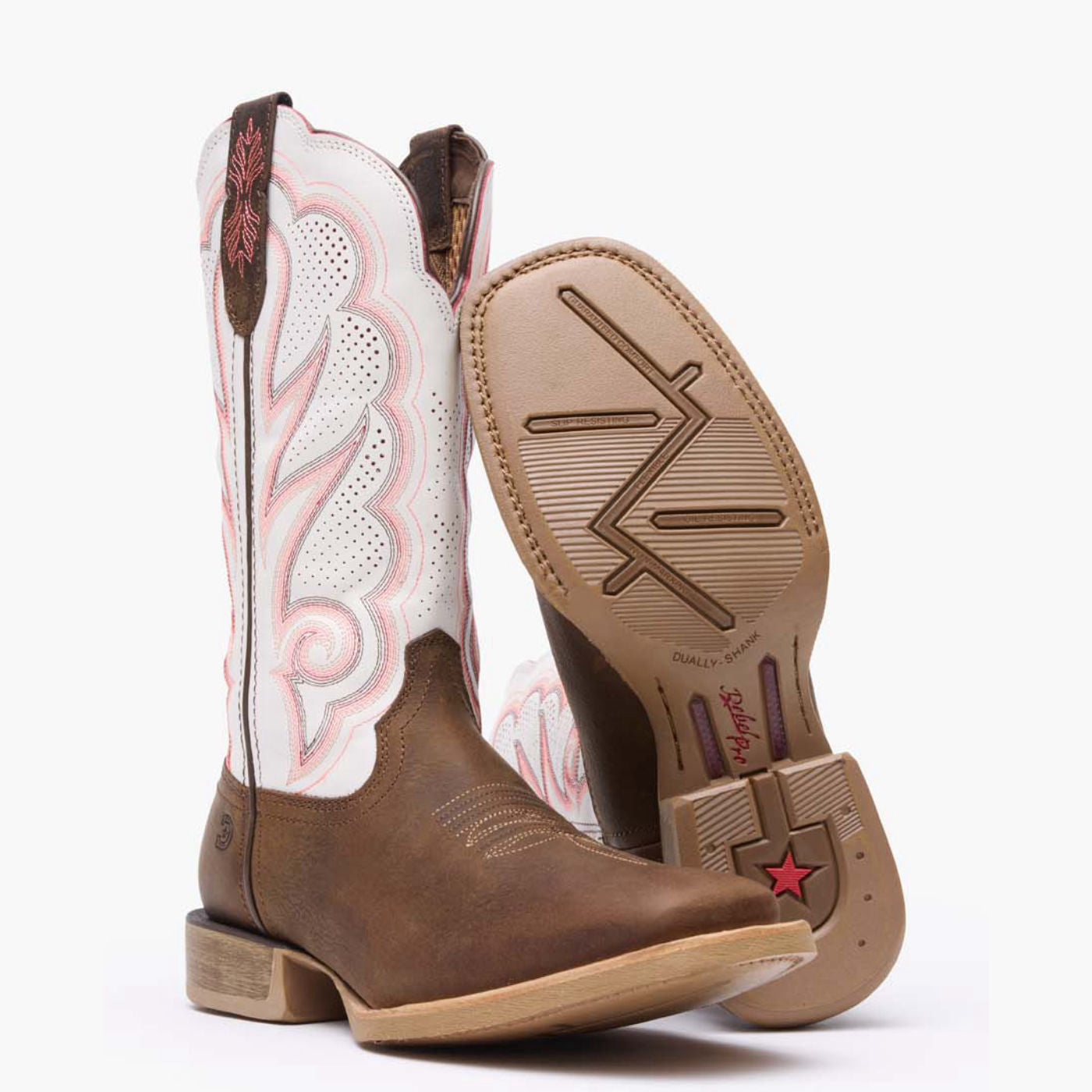 Durango® Lady Rebel Pro™ Women's White Ventilated Western Boot - outsole