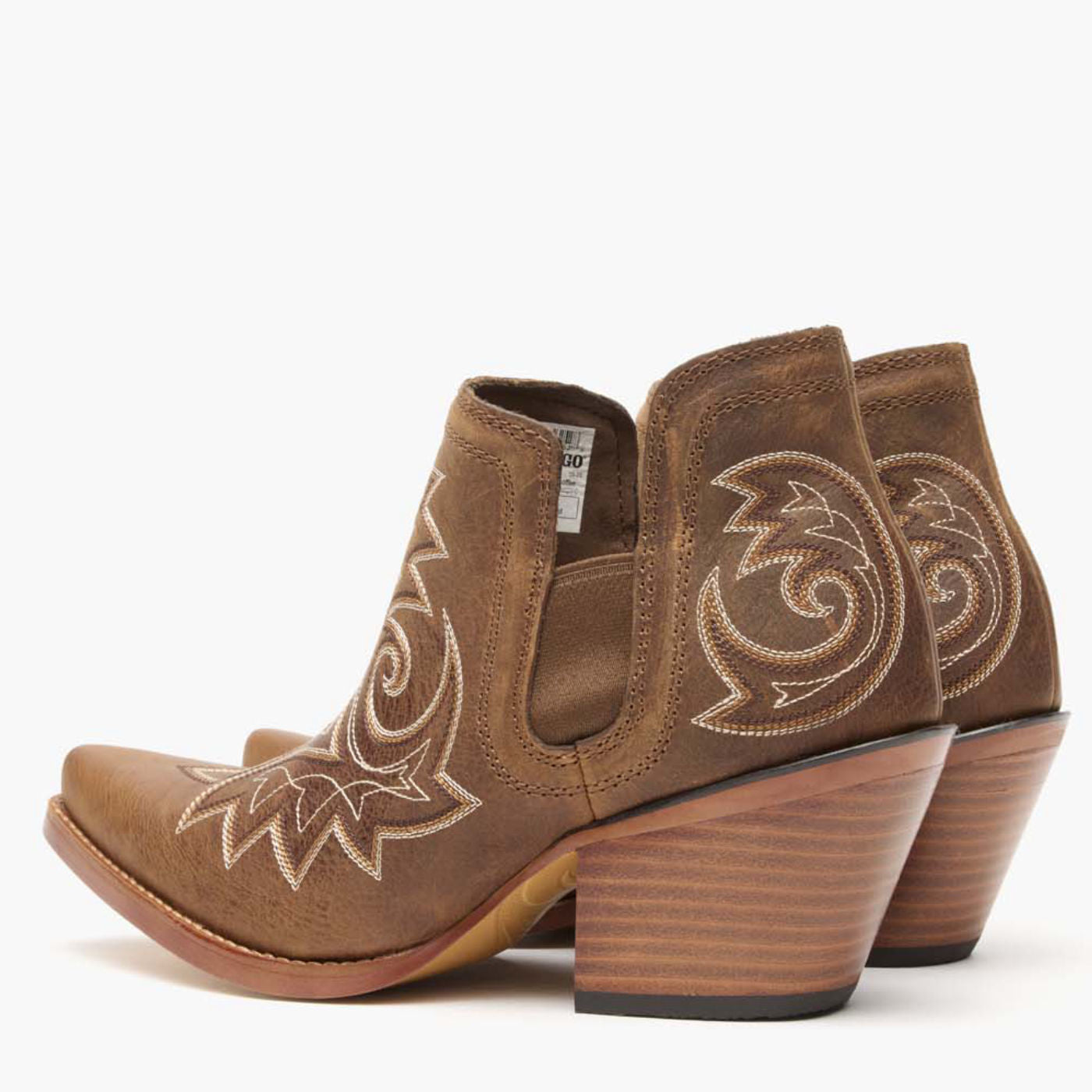 Crush by Durango® Women's Coffee Brown Western Fashion Bootie - back