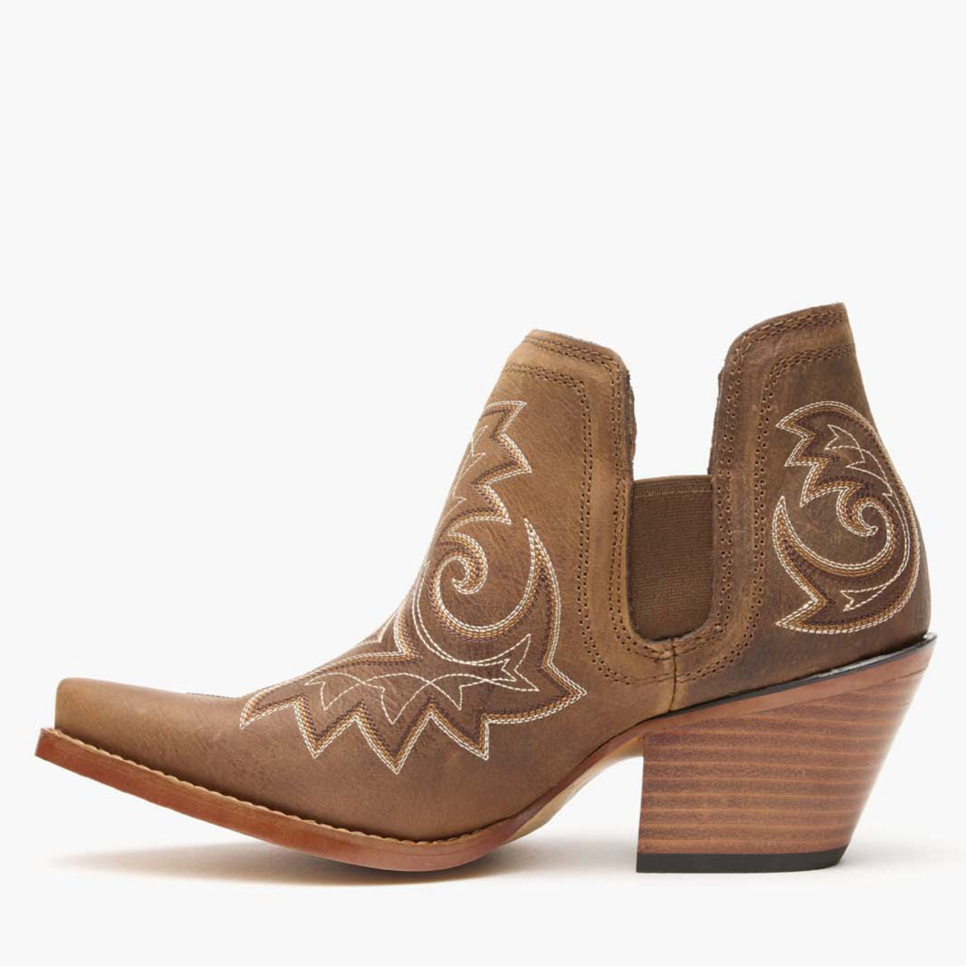 Crush by Durango® Women's Coffee Brown Western Fashion Bootie - profile