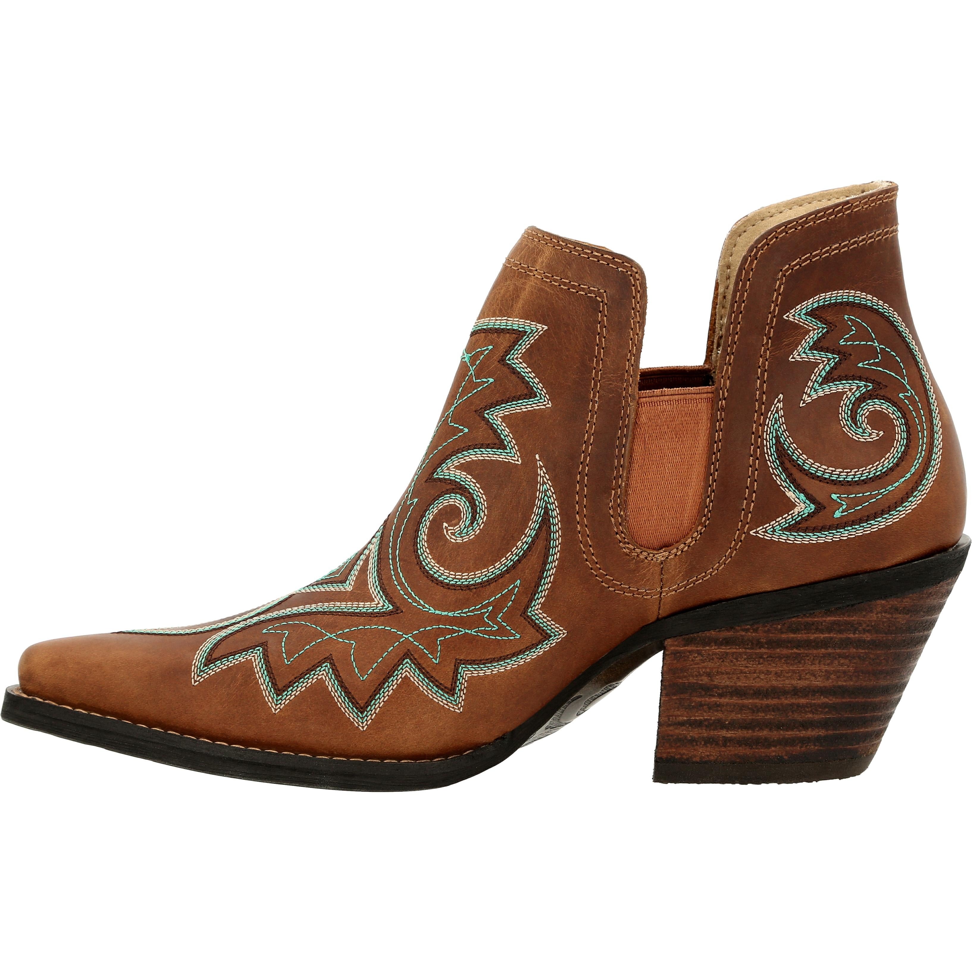 Crush by Durango® Women's Golden Brown Western Fashion Bootie - profile