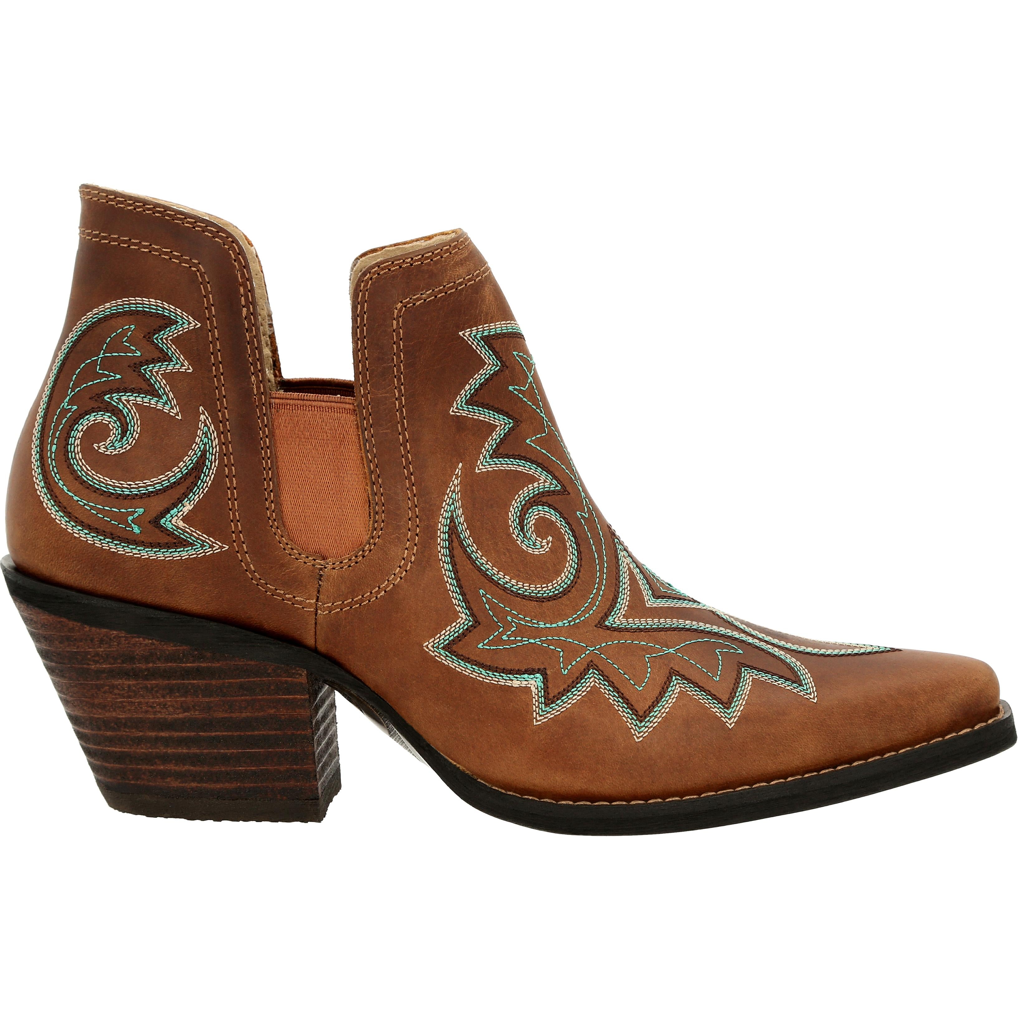 Crush by Durango® Women's Golden Brown Western Fashion Bootie - profile